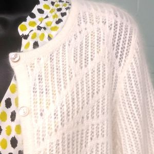 Gorgeous angora blend cardigan L cream Katherine Kelly